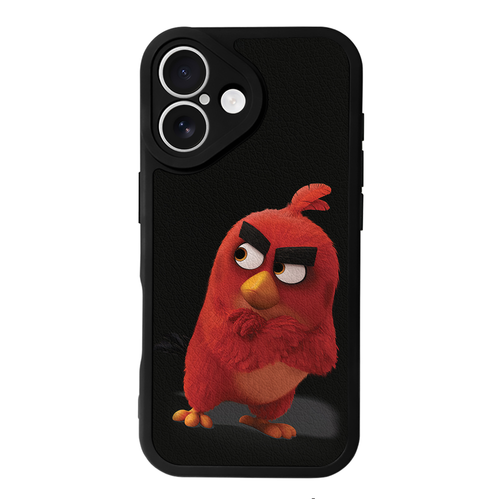 （画像用） Angry Birds アングリーバード 【iPhone 16シリーズ対応】シリコンスマホケース（レザー調） 材質：シリコン